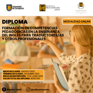 Diploma Formación en competencias pedagógicas en la enseñanza del Inglés para Traductores y...