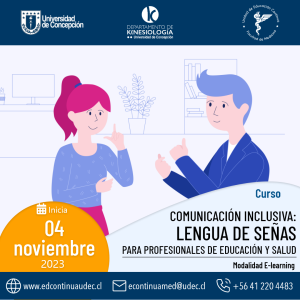 Curso comunicación inclusiva: lenguaje de señas para profesionales de la educación y salud (Arancel)