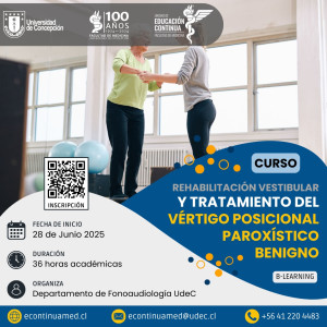 CURSO REHABILITACIÓN VESTIBULAR Y TRATAMIENTO DEL VÉRTIGO POSICIONAL PAROXISTICO BENIGNO 2025...