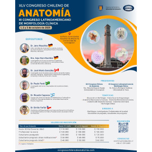 Congreso Chileno de Anatomía 2025 - Estudiante pregrado otras instituciones (antes 31 julio)