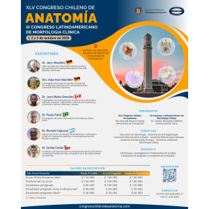 Congreso Chileno de Anatomía 2025 - Estudiante pregrado otras instituciones (del 01 al 31 de agosto)