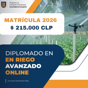 Matricula Diplomado Riego Avanzado ONLINE 2026