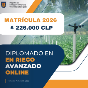 Matricula Diplomado Riego Avanzado ONLINE 2026