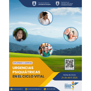Diplomado en urgencias psiquiátricas en el ciclo vital 2026 (Arancel con 10% dcto)