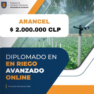 Arancel general Diplomado Riego online 2026