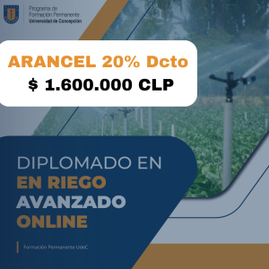Arancel Diplomado Riego 2026 (20%desct.)