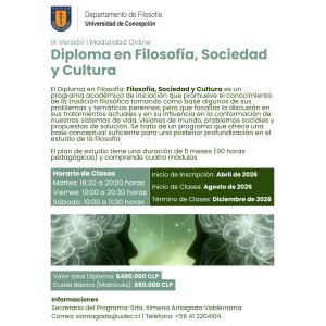 Curso Diploma en Filosofía:Filosofía Sociedad y Cultura para Extranjeros